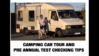 CAMPING CAR TOUR AND quotANNUAL TESTquot CHECKING TIPS wwwcrackerbooksfr [upl. by Nueovas]