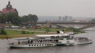 Dresden  Situation an der Carolabrücke am 13092024  Räumungsarbeiten I [upl. by Amethist]