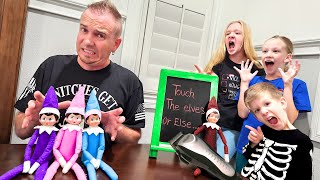 Dad Touches Evil Elf on the Shelf Day 21 [upl. by Gnof]