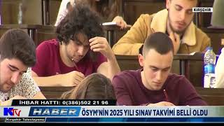 ÖSYM NİN 2025 YILI SINAV TAKVİMİ BELLİ OLDU [upl. by Kachine133]