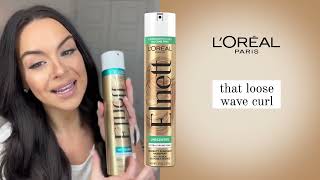 L’Oréal Paris Elnett Hairspray Touchable Brushable Hold with only 6 Ingredients [upl. by Melva962]