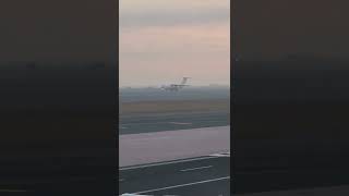 Rare Russian Ilyushin IL 76 takeoff on a misty morning [upl. by Refinney]