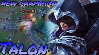 Wild RiftMID LINER NEW CHAMPION TALON FULL GAMEPLAY ITEMSRUNES [upl. by Saphra]