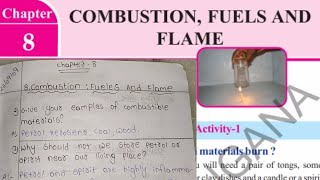 8th class Physics 8COMBUSTION  FUELS AND FLAME full question and answers [upl. by Rivy]