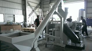 Acrylonitrile butadiene styrene recycling machine [upl. by Eynaffit]