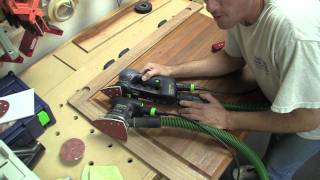 26  Festool RO90 DX MultiMode Sander Demo  Teak Door [upl. by Ginnifer482]