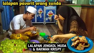 MAKAN ENAK LALAPAN JENGKOL MUDA amp BAKWAN KRISPY noerjaya712 [upl. by Nnylarak]