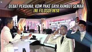 KDM IKUTI DEBAT PERDANA PEKE GAYA RAMBUT SEMAR  INI FILOSOFINYA [upl. by Kathye]