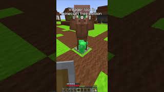 villager trades in minecraft free edition [upl. by Nnylekoorb]