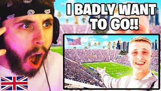 Brit Reacts to English Fan Experiences American College Football Game [upl. by Daryle]