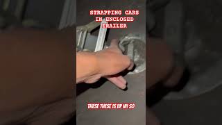 Enclosed Trailer strap down technique [upl. by Accissej]