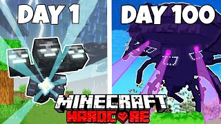 I Survived 100 DAYS as a WITHER STORM in HARDCORE Minecraft [upl. by Conan]