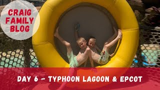 Disney World Day 6  Typhoon Lagoon Disney Springs and Epcot [upl. by Enilamme]