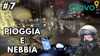 Consegnando con la piogga e la nebbia  Pov di un rider a Milano 7 [upl. by Inan]