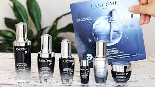 LANCOME ENTIRE ADVANCED GENIFIQUE SKINCARE LINE  Serum Eye Cream Pearl Eye Illuminator amp Mask [upl. by Eanej]