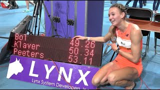 Femke BOL 4926 WORLD RECORD 400M  Dutch Championships Indoor 2023 [upl. by Aineval207]