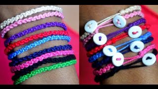 DIY Double Knot Bracelet [upl. by Ellerahs]