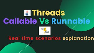 Difference between Callable and Runnable interface  Callable and Runnable  Threads in Java [upl. by Grimbal202]