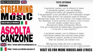 Toto Cotugno  Litaliano Lyrics  Testo [upl. by Formica]