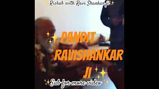 Pandit Ravi shankarji with Rishab Sharma ✨ ravishankar ravishankarguruji rishabrikhiramsharma [upl. by Kama]