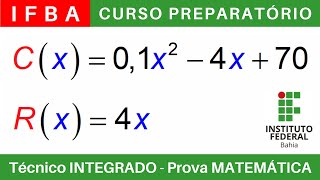 IFBA 🔴 Curso Preparatório 202425 de MATEMÁTICA IFBA Técnico Integrado ao Ensino Médio BoraIF [upl. by Schaab]