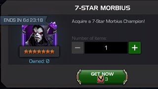 ITS MORBIN TIME  Claiming 7 Star Morbius amp Gameplay  Marvel Contest Of Champions [upl. by Beaufert]