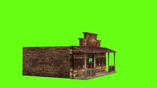 Green Screen Saloon Western [upl. by Inacana]