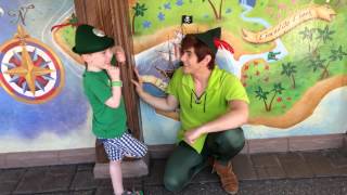 Walt Disney World May 2015 tripQuinn meets Peter Pan [upl. by Anatol497]