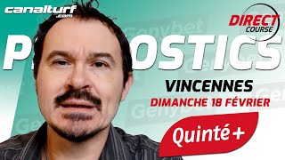 Pronostic Quinté et des courses PMU du Dimanche 18 février 2024  En partenariat avec GenybetTurf [upl. by Procora656]