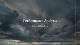 14 Performance Analysis  With problems solved [upl. by Hagerman]