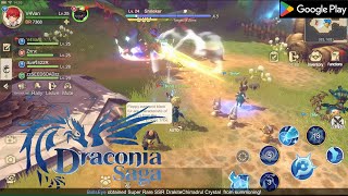 Draconia Saga CBT  First Look Gameplay [upl. by Nommad]