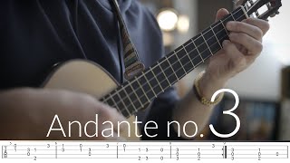 Grade 1  Andante No3 Op241  Carulli  Ukulele Tab [upl. by Irved]