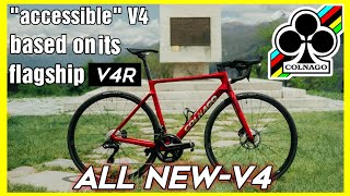 Colnago all new V4  with V4R race bike DNA but offered at half the prices [upl. by Enirhtak917]