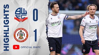 HIGHLIGHTS  Bolton Wanderers 01 Accrington Stanley [upl. by Lindsay156]