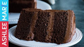 How to make the Perfect Chocolate cake  Rich dense moist cake recipe with Ganache Buttercream [upl. by Mariejeanne360]