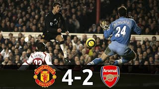 Manchester United vs Arsenal 42 EPL 20042005 All Goals amp Full Match Highlights [upl. by Aicilaana]