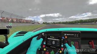 iRacing Brands Hatch Circuit  Grand Prix Radical SR10 Dry Track Guide Hotlap  Telemetry [upl. by Anahsal925]