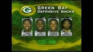 Detroit Lions at Green Bay Packers September 9 2001 week 1 1st half [upl. by Ydur]