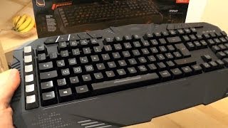 Gaming Keyboard PARTHICA from Speedlink  unboxing and demo [upl. by Leahcimaj]