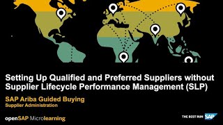 Setting Up Qualified and Preferred Suppliers without Supplier Lifecycle Performance Management SLP [upl. by Solohcin]