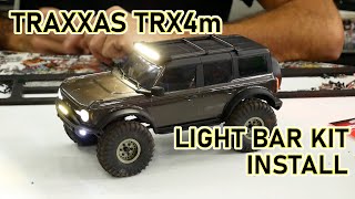 TRAXXAS TRX4m 2021 BRONCO LIGHT BAR KIT INSTALL [upl. by Curcio]