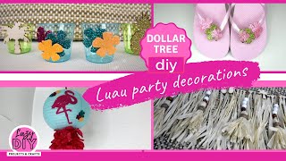 DOLLAR TREE diy Luau Party Decor  cute [upl. by Rita]