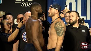 UFC 309 Jon Jones vs Stipe Miocic Weigh in Face Off [upl. by Ceporah261]