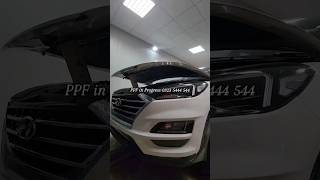 Tucson PPF in progress hyundai tucson paintprotection hassaanalamofficial cars safettly [upl. by Farleigh]