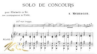 Messager  Solo de Concours  Clarinet [upl. by Notslah]