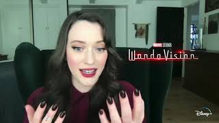 Kat Dennings Interview WandaVision [upl. by Yonah16]