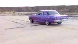 62 Chevy Nova Burnout [upl. by Ellezig515]