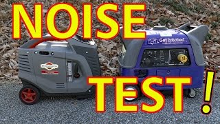 YAMAHA vs BRIGGS amp STRATTON  RV Inverter Generator Noise Test [upl. by Atnahsal38]