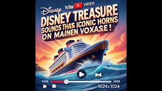 Disney Treasure suona le sue iconiche sirene nel viaggio inaugurale [upl. by Doolittle786]