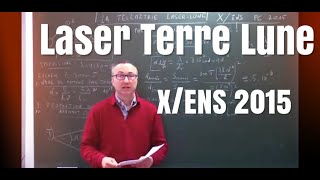 MPPSIPC Télémétrie laser Mesure de la distance Terre Lune XENS 2015 [upl. by Nairrod]